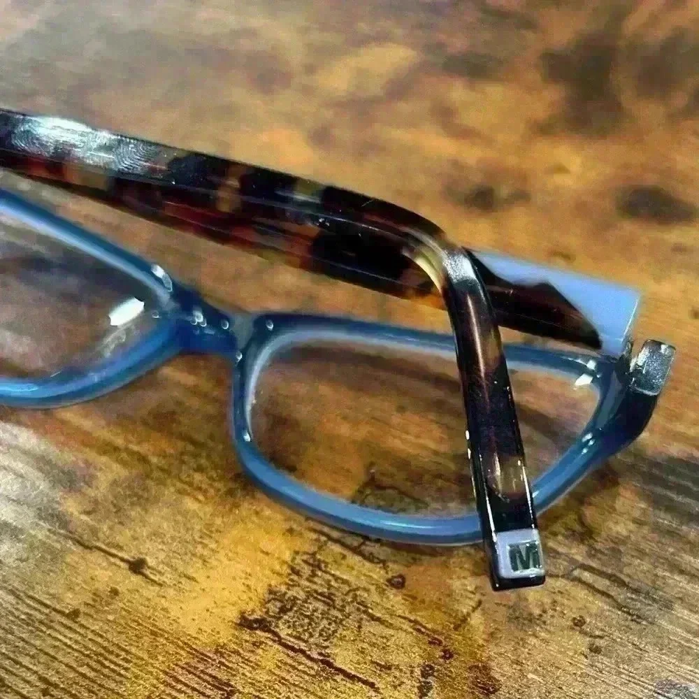 Marchon NYC Downtown Monroe 434 Blue Women’s Eyeglasses Frames Only 51-16-135 - Picture 6 of 8